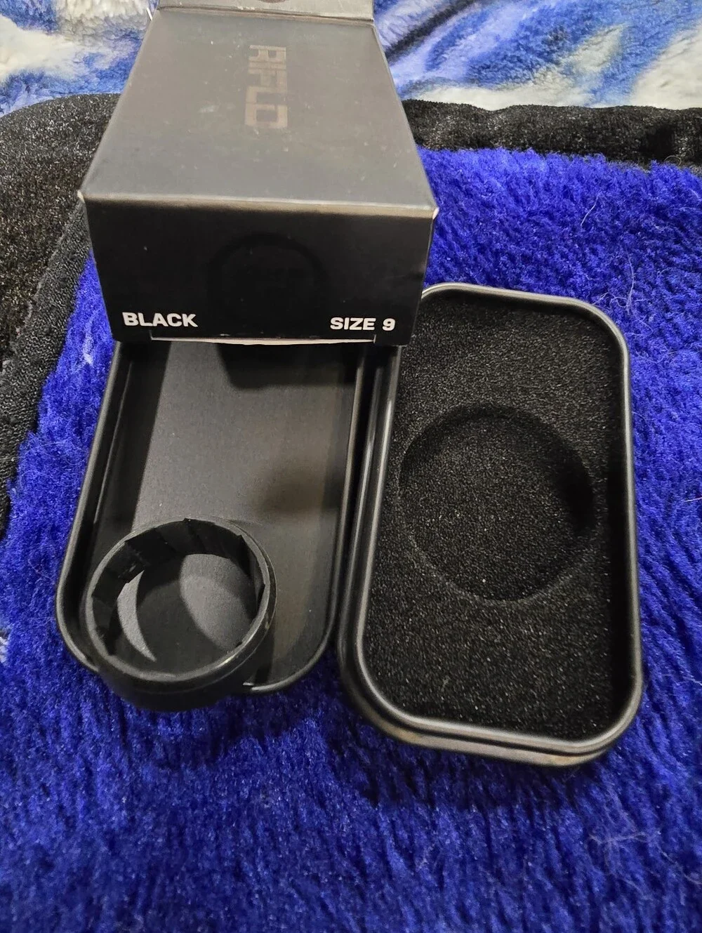 Rifld Black Silicone Ring for Men - Size 9